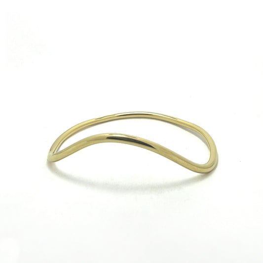 Flow bangle, gold vermeil